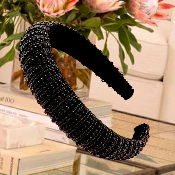 LUXURY BEADED AUSTRIAN CRYSTAL HEADBAND WOMEN ACCESSORY